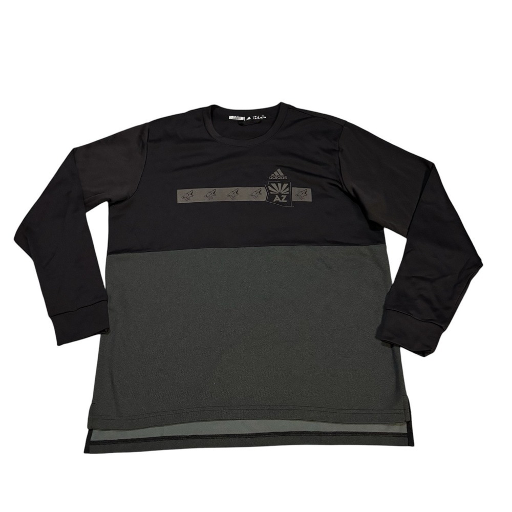 Adidas‎ Phoenix Coyotes Crewneck Sweatshirt Black And Grey Mens Size XL NHL